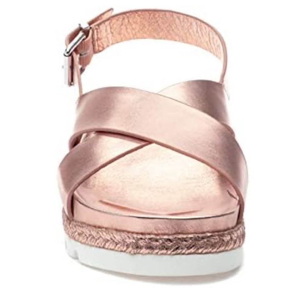 NWT J/SLIDES LEE Rose Gold Leather Sandal - Picture 3 of 16